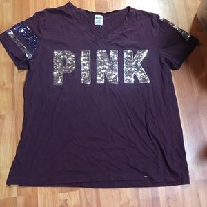 Pink Victoria secret shirt size large